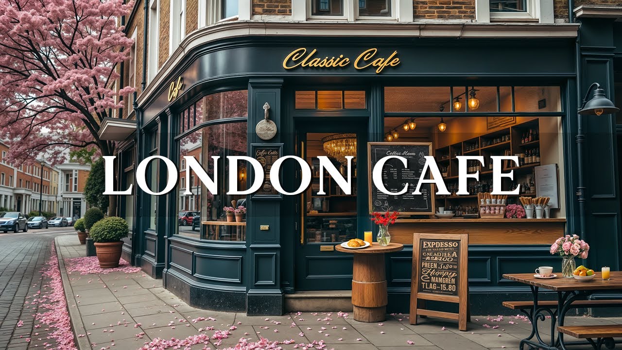 Morning London Café Ambience with Elegant Jazz ☕ Relaxing Bossa Nova Instrumentals for Work, Study