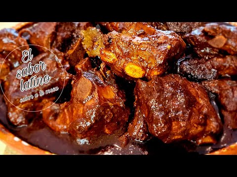 🔴 Costillas de Puerco en Salsa de 4 Chiles 🌶 el Adobo está Riquisimo💥