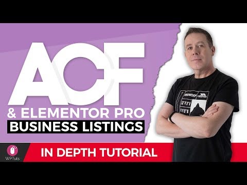 Advanced Custom Fields Pro Elementor Pro Business Listing Website