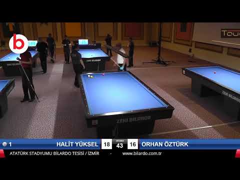 HALİT YÜKSEL & ORHAN ÖZTÜRK Bilardo Maçı - 2020 TK 1.ETAP ANTALYA-2.ÖN ELEME