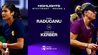 Теннис Emma Raducanu vs. Angelique Kerber | 2024 Stuttgart Round 1 | WTA Match Highlights