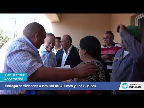 Entregaron viviendas a familias de Quilmes y Los Sueldos