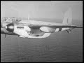 WWII RAF Mosquito De Havilland Squadron Attack German Convoy In Norwegian Sea In The Summer Of 1944