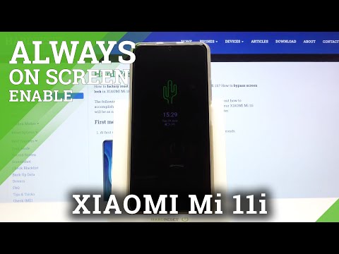 How to Customize Always on Display Feature in XIAOMI MI 11i - Access AOD Settings