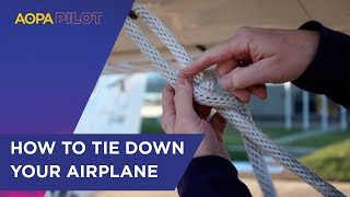 Training Tip: How to Tie Down an Airplane