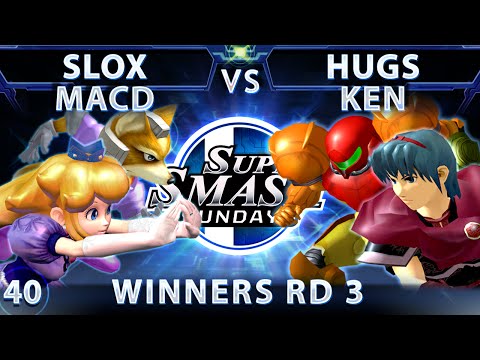SSS 40 - Slox & MacD (Blue) Vs. Ken & HugS (Red) SSBM Winners Round 3 - Smash Melee