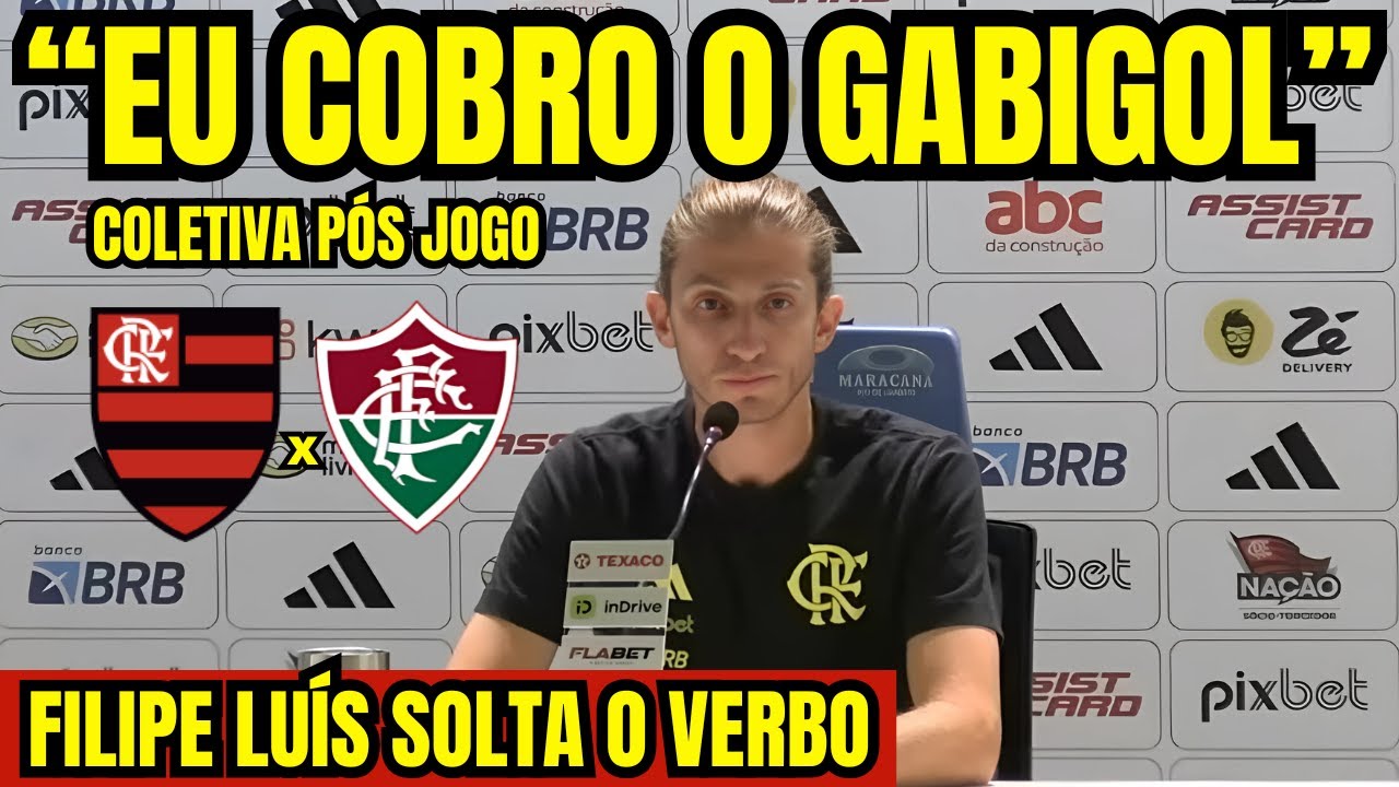 AO VIVO: COLETIVA COM FILIPE LUÍS PÓS JOGO FLAMENGO X FLUMINENSE! BRASILEIRÃO 2024!