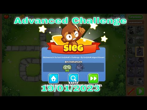 Top-Herausforderung 19.01.2023 AFFENAUE| bloonstd6 - Advanced Challenge GodyNoW's Challenge