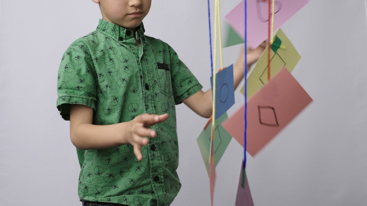 Make a Shape Mobile and Learn Basic Shapes