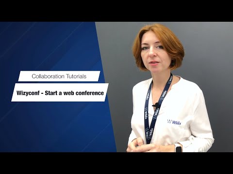 Wildix Collaboration Tutorials - Start a web conference - Wizyconf