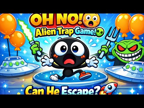 Funny Alien Escape Game for Kids | Don’t Fall Challenge 😂👽🥶