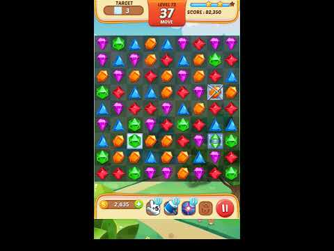 Jewel Match King Level 72 - Walkthrough ( No Booster )