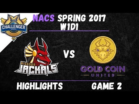 Jackals vs GCU Highlights Game 2 NA CS 2017 Spring W1D1 Big Gods Jackals vs Gold Coin United
