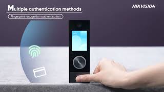 Video de Terminal facial Hikvision MinMoe exterior con lector QR, WiFi y PoE