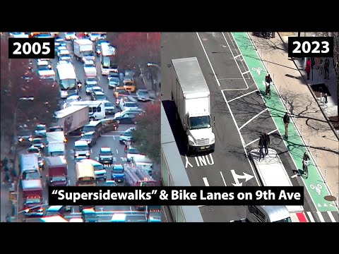 The New "Super Sidewalks" & Protected Bike Lanes ...