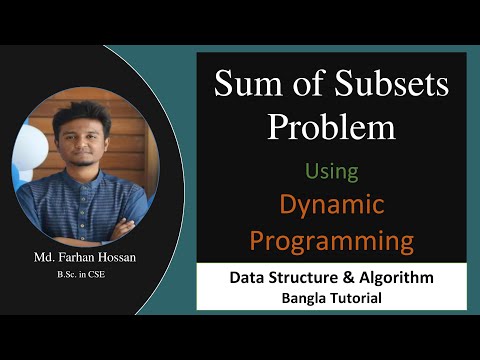 Sum Of Subsets Problem Dynamic Programming Data Structure Algorithm Bangla Tutorial