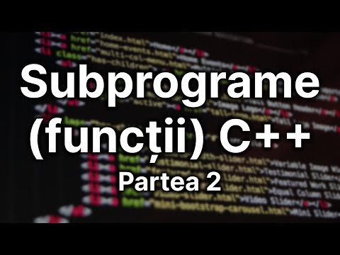 Funcții care returnează valori prin parametri — Programare C++ (41)