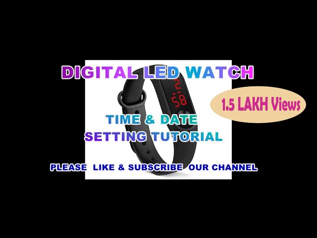 how to set time in led watch in hindi