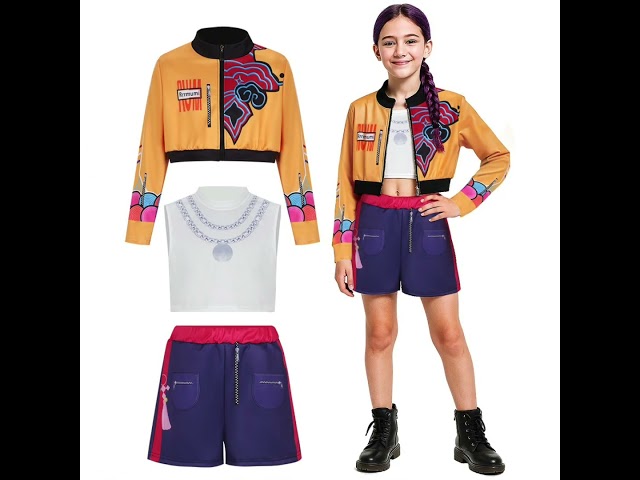 Vídeo relacionado con Genérico Mochila escolar KPop D-emon H-unters, mochila de viaje de con múltiples bolsillos, Rumi/Mira/Zoey mochila De-mon Hunters Anime, mochila K-POP Cosplay para HUNTRIX fans(C)