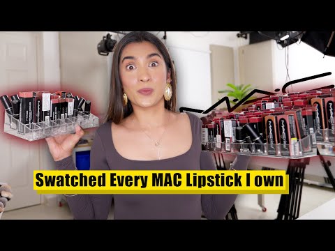 I Swatched EVERY MAC Lipstick I Own 😳 | Shades on Indian Skin