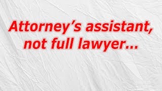 Attorney’s assistant, not full lawyer (CodyCross Answer/Cheat)