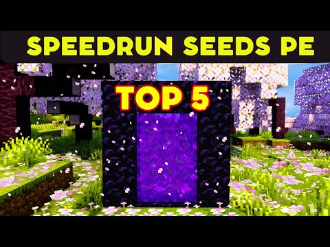 TheAetherGamer - TOP 5 BEST SPEEDRUNNING SEEDS (MINECRAFT 1.20 PE) | Best Minecraft 1.20 Seeds Bedrock