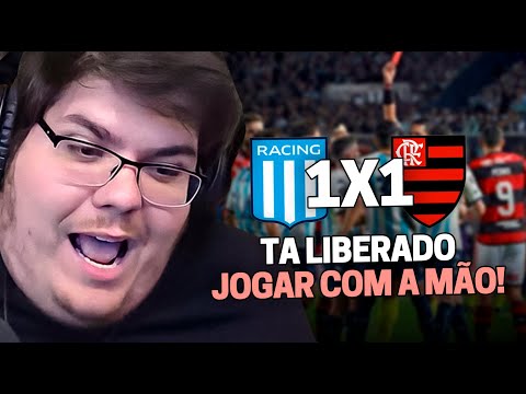 CASIMIRO REAGE: RACING 1 X 1 FLAMENGO PELA LIBERTADORES 2023 | Cortes do Casimito