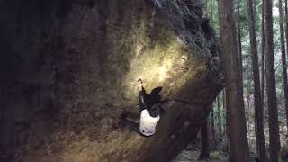 Video thumbnail of ゲルニカ SD, 三段 (7c+). 鳳来 (Hourai)