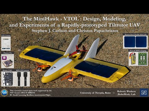 The MiniHawk-VTOL: Design, Modeling, and Experiments of a Rapidly-prototyped Tiltrotor UAV