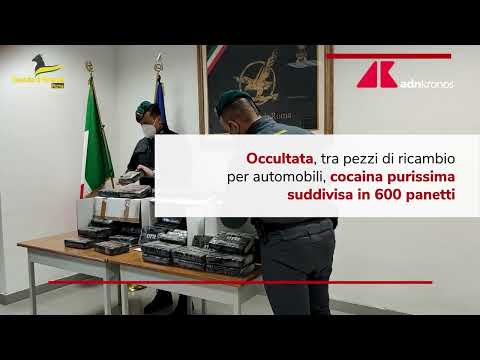 Roma, sequestrati 680 chili di cocaina: due arresti