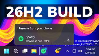 New Windows 11 26H2 Build 26340.9354 – New Taskbar Features, New Setti