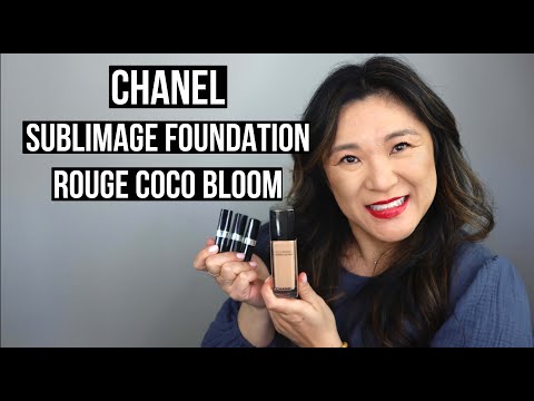 CHANEL sublimage foundation and rouge coco bloom