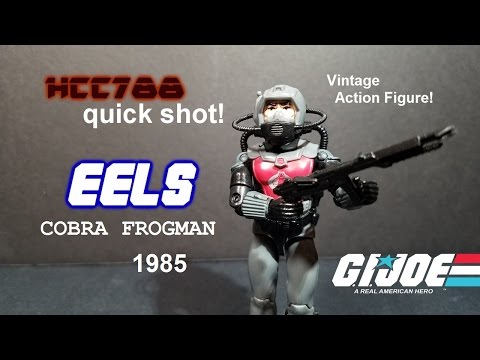 HCC788 quick shot! 1985 EELS - Cobra Frogmen - Vintage G.I. Joe toy!