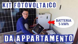 TENTEK recensione fotovoltaico da balcone plug & play per appartamento con batte