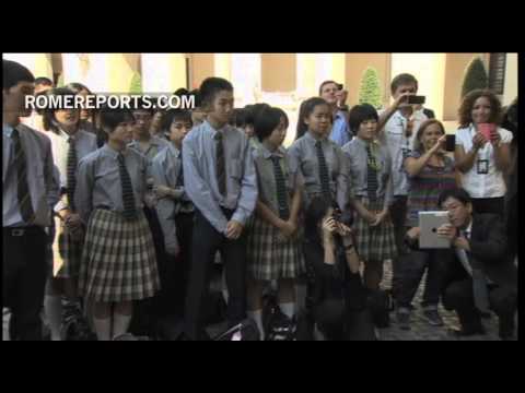 El Papa recibió a 200 estudiantes japoneses