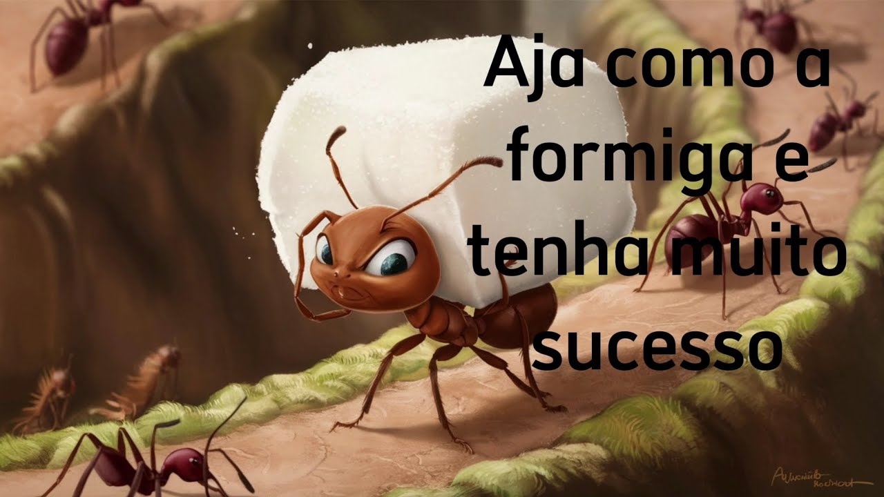 Conto motivacional,  "O poder da persistência", Aja como a formiga se quer ter sucesso na vida
