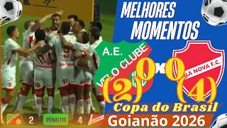 EMOÇÃO dos PÊMALTIS! Velo Clube (2) 0 x 0 (4) Vila Nova - Copa do Brasil 2026