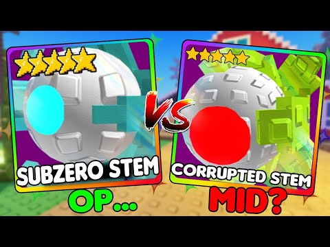 SUBZERO STEM VS CORRUPTED STEAM WHO THE BETTER UNIT ? (Garden Tower Defense)