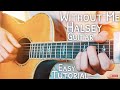 Without Me Halsey Guitar Lesson for Beginners // Without Me Guitar // Guitar Tutorial #573