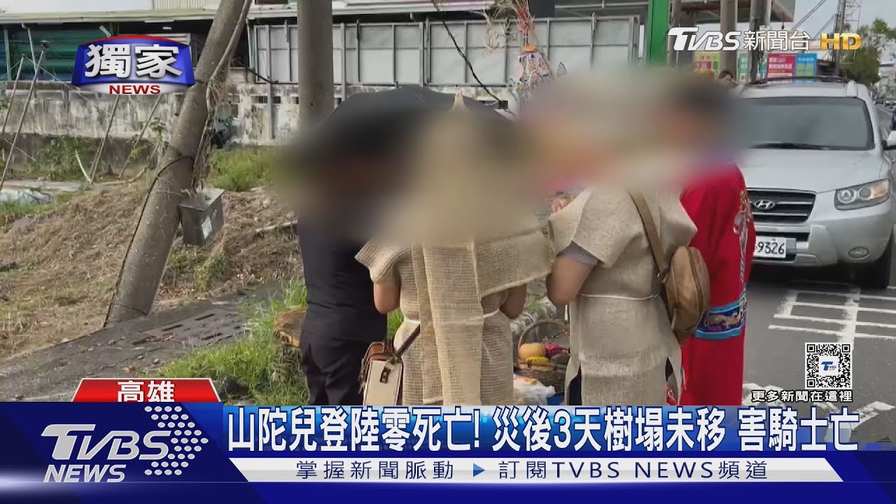 山陀兒登陸零死亡!災後3天樹塌未移 害騎士亡