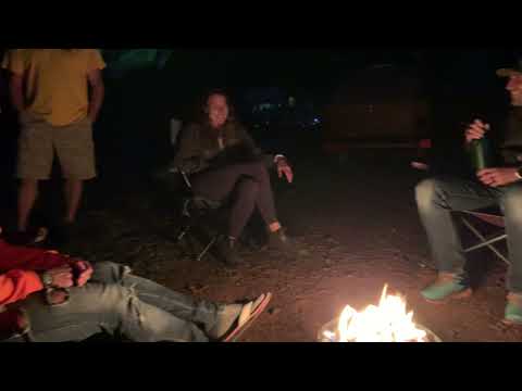 Campfire with fellow runners