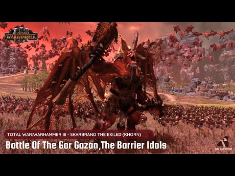 Total Warhammer 3 Cinematic Battle | KHORNE VS GREENSKINS: Battle of Gor Gazan, The Barried Idols
