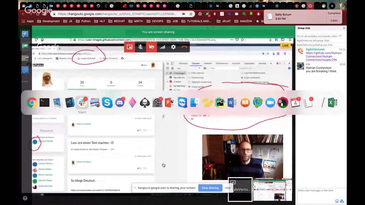 Mike and Sam Pairing on some VueJS code
