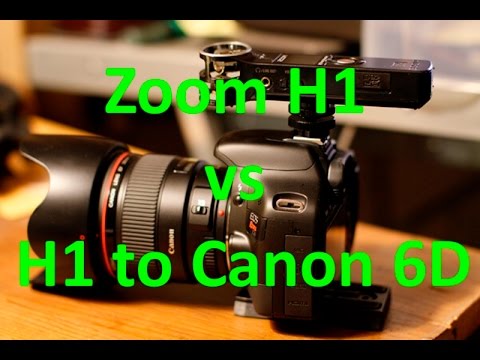 Zoom H1 record vs Zoom H1 pluged into Canon 6D