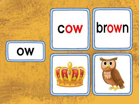 School Phonics 4 Unit 6 Word Chant - ow ou