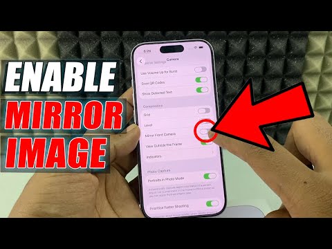 how to enable selfie mirror image on iphone 17/17 pro max?