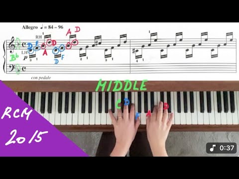 Etude in D Minor, Op.261, No. 53 by Carl Czerny. RCM 3-Piano Etudes