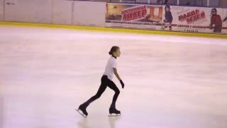 Анна Щербакова, дорожка и вращение (ПР мл.вз. 2016)
