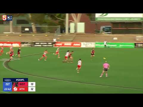 Rd 5 SANFL Snapshot - West's Hamish Ellem with a clever goal assist