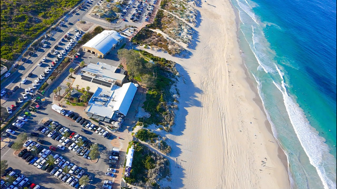 Discover the bird-eye views of Trigg Beach.
